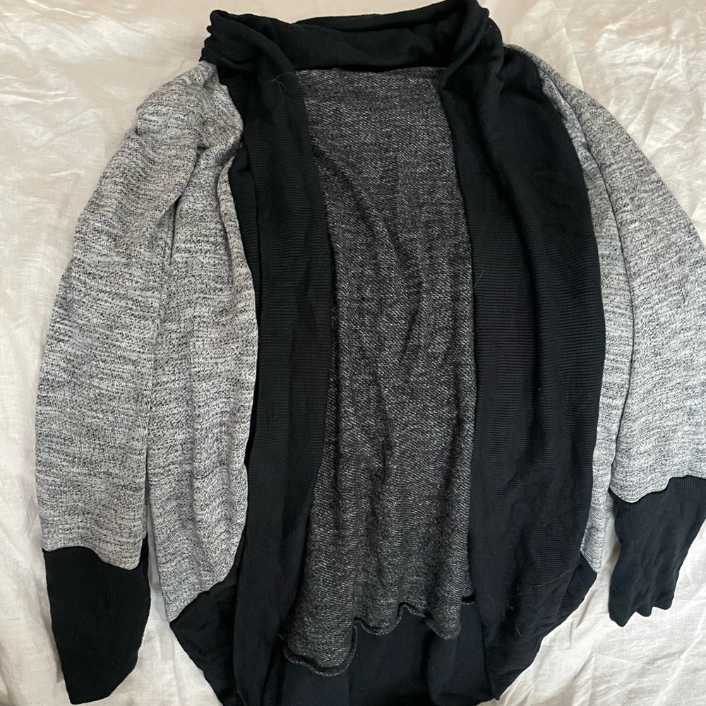 Grey heavyweight cardigan